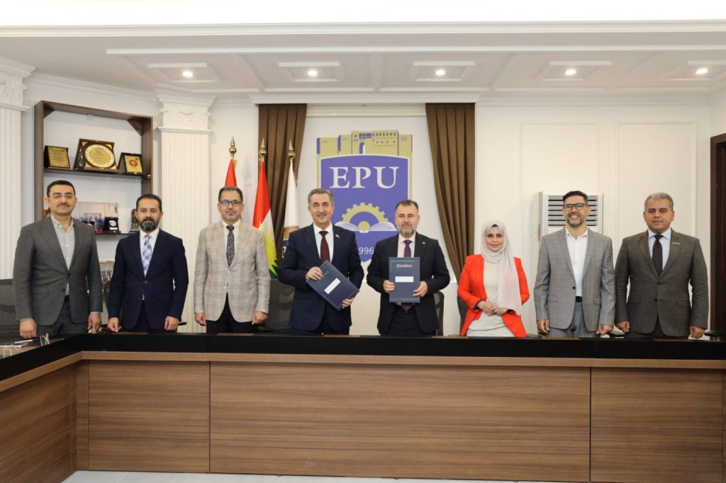 A Memorandum of Understanding (MoU) was signed between Erbil Polytechnic University and Garmian Polytechnic University.